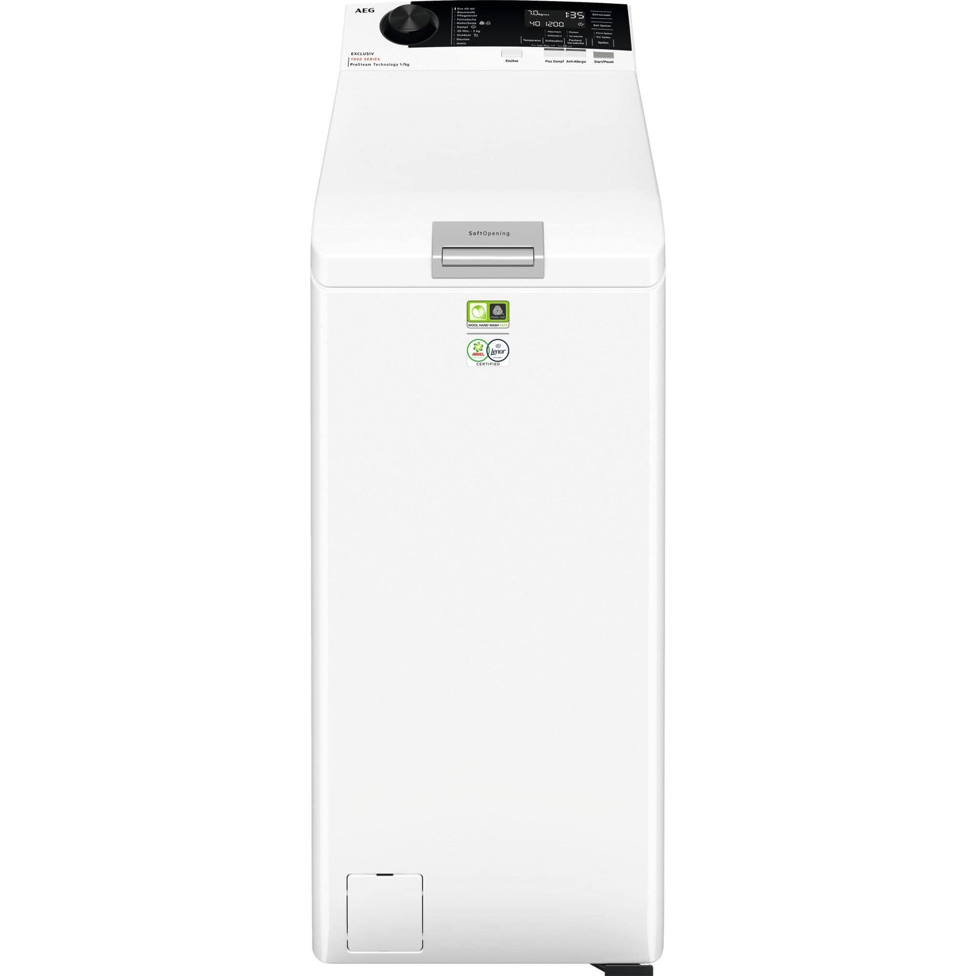AEG Serie 7000 LTR7E71379 7 kg Toplader Waschmaschine 1300 U/min aquaStop Funktion (Weiß) 913 143 764