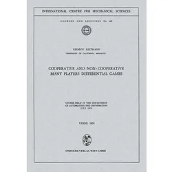Cooperative and Non-Cooperative Many Players Differential Games, Fachbücher von George Leitmann