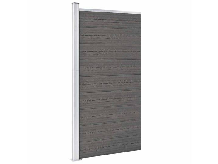 vidaXL Zaunelement WPC 95x186 cm Grau