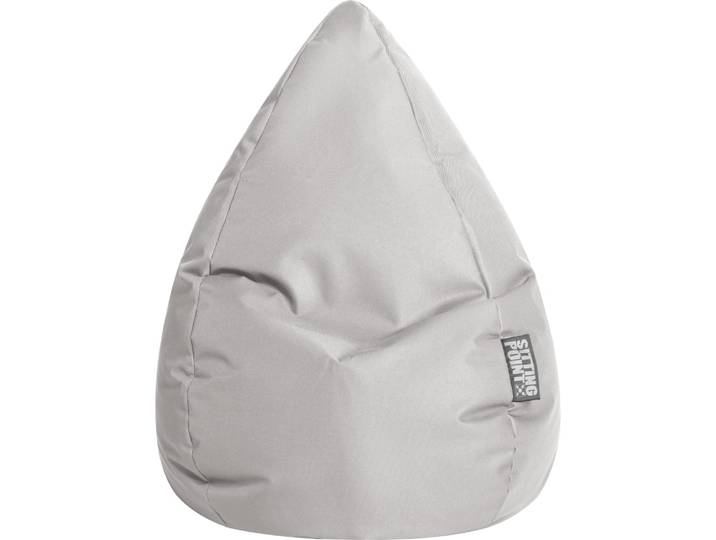 Pouf poire xxl d'intérieur gris clair 80x130cm