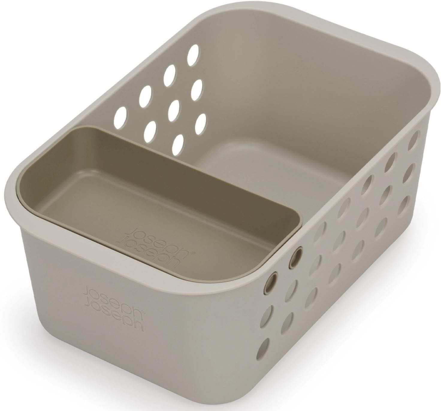 Badorganizer JOSEPH JOSEPH "EasyStore, Ecru", beige, B:18,5cm H:11,3cm, Kunststoff, Aufbewahrungsboxen, Badorganizer beige B/H/T: 18,5cm x 11,3cm