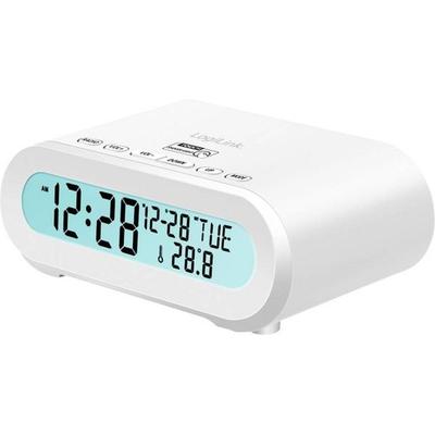 LogiLink SC0121W Radiowecker FM USB Fühlbare Tasten, Weckfunktion Weiß -