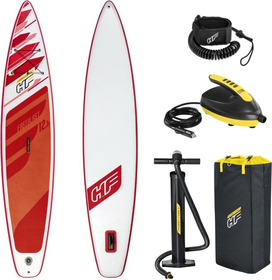 Bestway Sup Board - Hydro Force - Fastblast Tech Set und SUP Elektrische Luftpumpe 12V