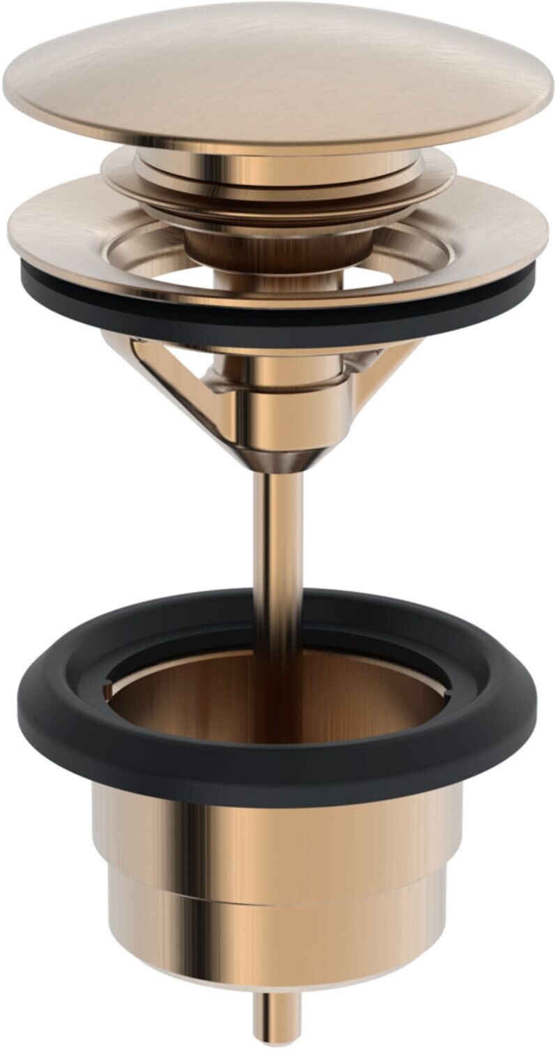 Hansa Ablaufgarnitur Push-Open, Bronze gebürstet (0764010081)