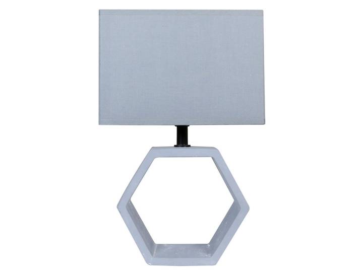 Tischleuchte, Grau, Stein, 22.5x35x22.5 cm, Lampen & Leuchten, Innenbeleuchtung, Tischlampen, Tischlampen