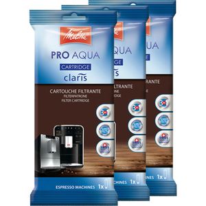 Melitta Filterpatrone Pro Aqua, 192830, für Kaffeevollautomaten, Wasserfilter, 3 Stück
