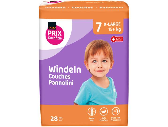 Prix Garantie Baby Windeln XL Grösse 7 15+ kg 28 Stück