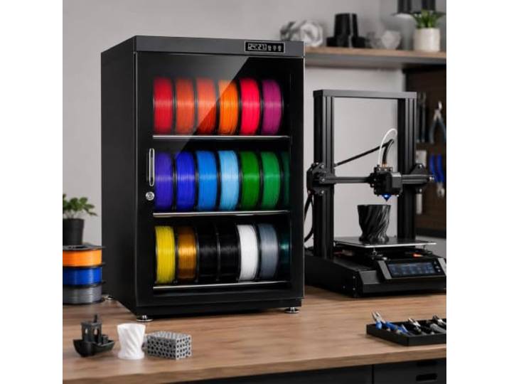 Trockenschrank Für 3d-filamente (15–21 Rollen) Mit Automatischer Feuchtigkeitsregelung – Intelligenter Trocknungs- Und Aufbewahrungsschrank Für Pla, Abs, Nylon Und Mehr, Lcd-display