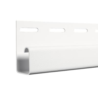 CertainTeed 1/2 Inch Vinyl J Channel Colonial White - 6 Foot 3 Inch - 24 PCS (cut)
