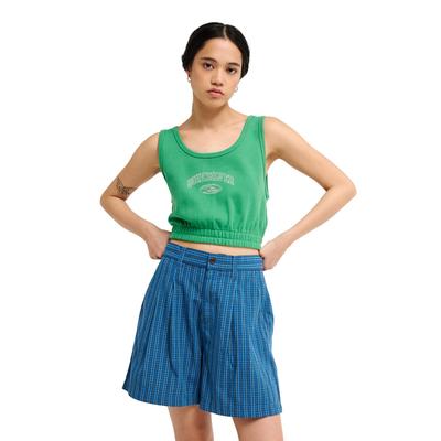 Shorts QUIKSILVER "Brickens Bermuda", Damen, Gr. 28M, blau (double zero bright colbalt), Obermaterial: 100% Baumwolle., Hosen Shorts