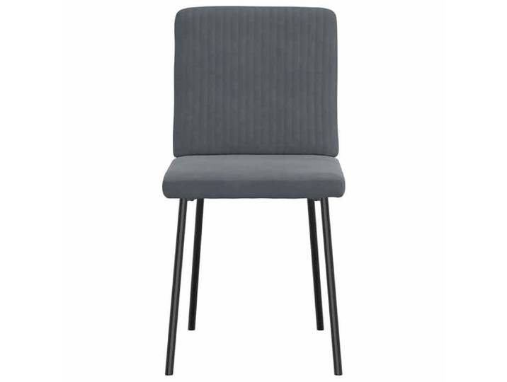 Luxe Chaises à manger lot de 4 Chaises empilables Pour cuisine Gris foncé Velours(808）