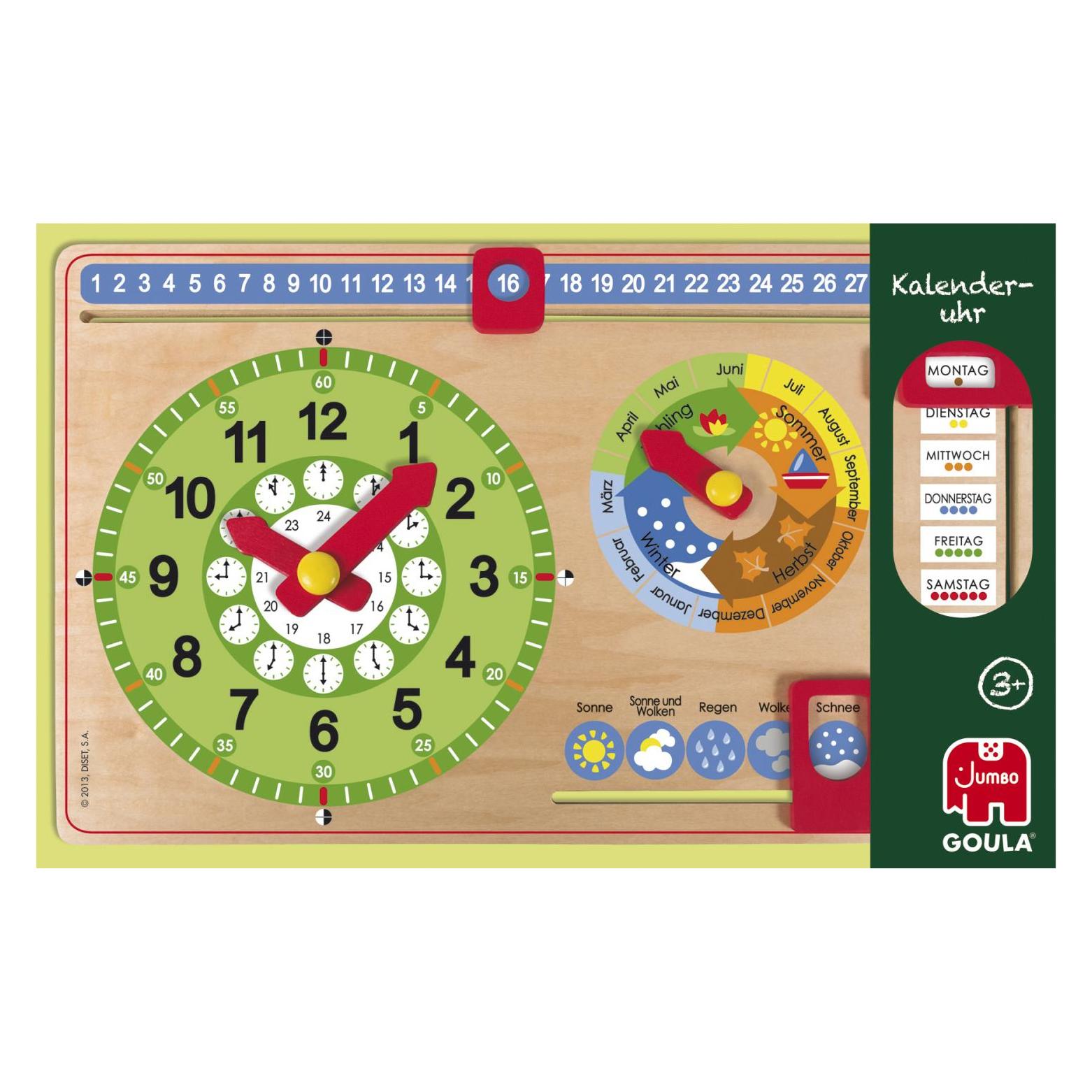 Goula Kalenderuhr Kleinformat (Deutsch, 2 - 3 Jahre) (D51319)