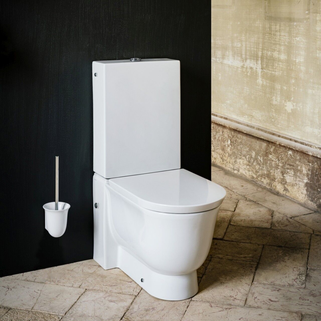 LAUFEN Tiefspül-WC Kombination THE NEW CLASSIC weiß, Spülkasten und WC-Sitz extra zu bestellen H8248584000001