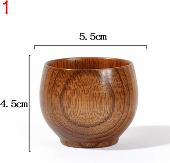 Inspire Essentials Handmade Wooden Beer Cup Natural Spruce Wood Big Belly Drink Mug a