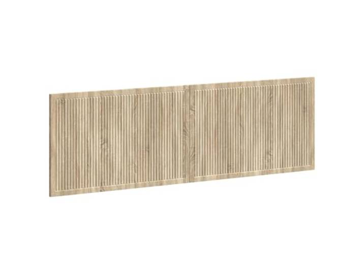 GHVBNMF Wandmontiertes Kopfteil Sonoma-Eiche 160x3x50 cm Holzwerkstoff Platzsparendes Wandbett-Rückteil mit integrierten Ablagefächern für Bücher und Utensilien im modernen Schlafzimmer.