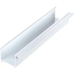 Kastenrinne 90 mm aus Aluminium – weiß (RAL 9016)