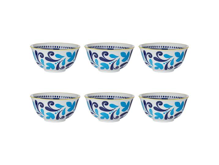 Bol - lot de 6 Ø 14cm Jaune/Jaune