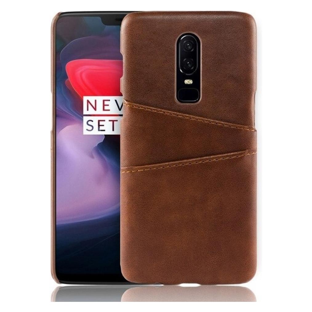 Screenguard OnePlus 6T CardCaddy Leder Backcase mit Kartenfächern (OnePlus 6T) (00024845)