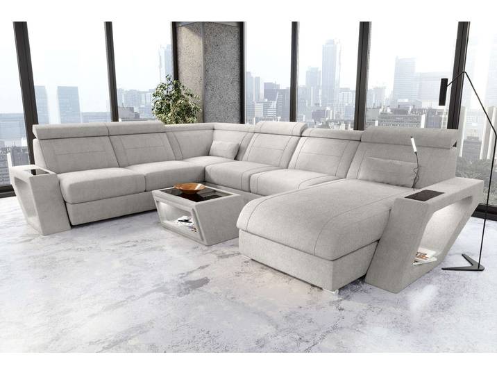 XXL Wohnlandschaft Catania Stoffsofa