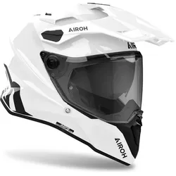 Airoh, Motorradhelm, Commander 2 Farbe Weiss Glanz Helm (XS)