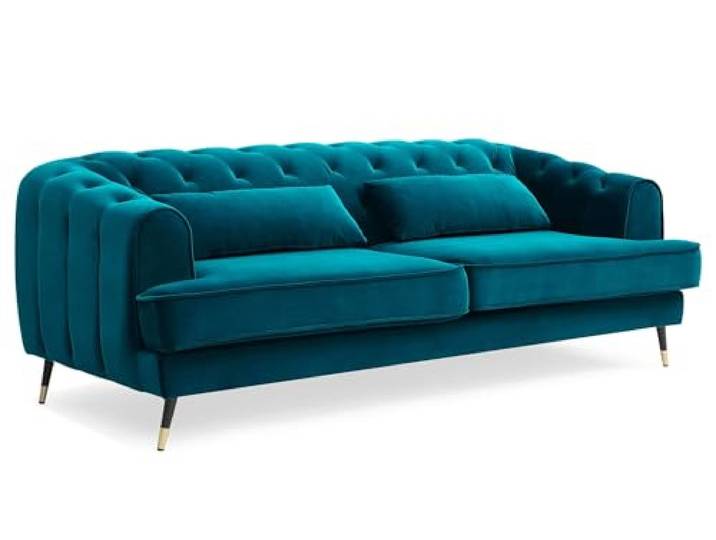 Menzzo Sofa, Blau Grün, L198 x T86 x H71 cm