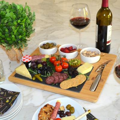 Picnic at Ascot NCAA Purdue Boilermakers Bamboo Cheese & Charcuterie Board