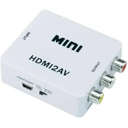 SpeaKa Professional HDMI / Cinch Konverter (1x HDMI-Buchse => 3x Cinch-Buchse) Weiss, Video Converter