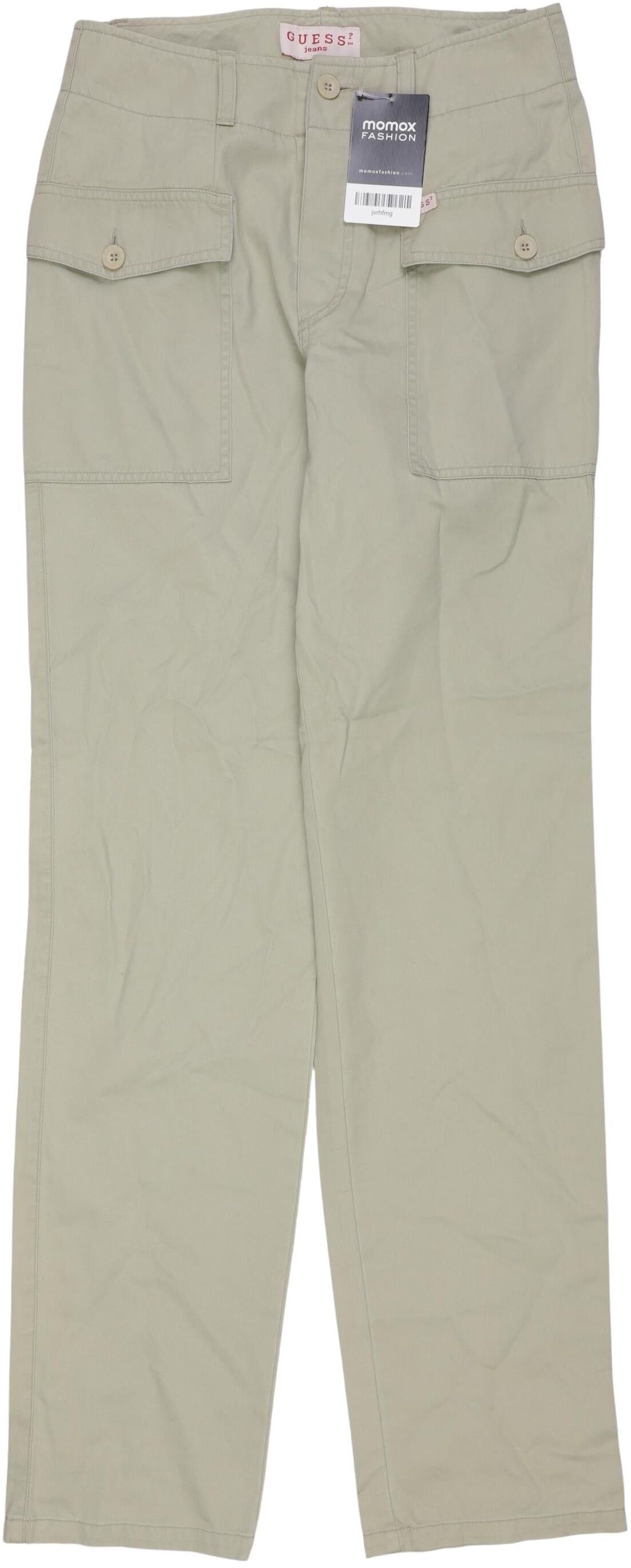 Guess Damen Stoffhose, Hellgrün, Gr. W26, Baumwolle - Second Hand