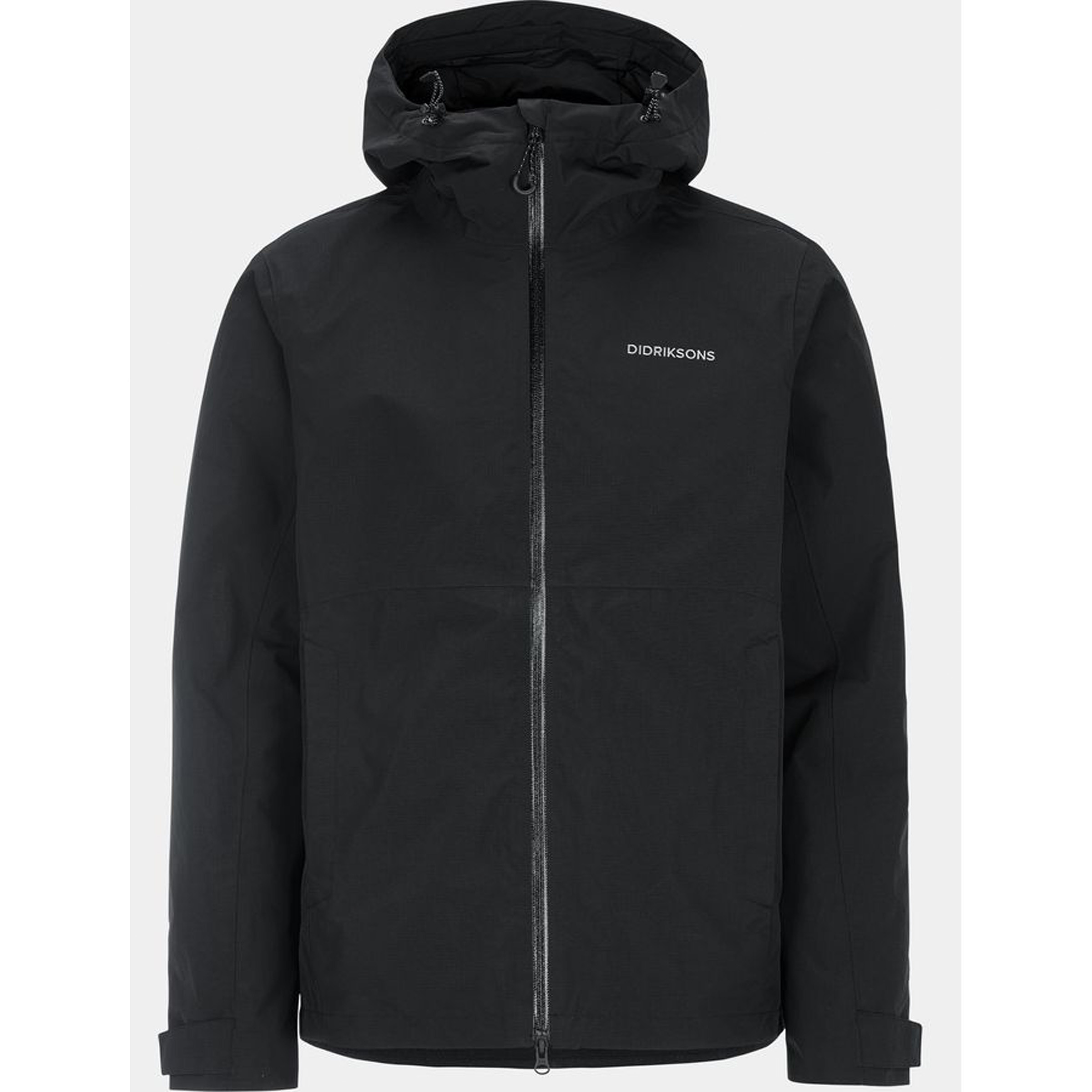 Didriksons Trien 2 Herren Regenjacke schwarz Größe S Trekking Wasserdicht