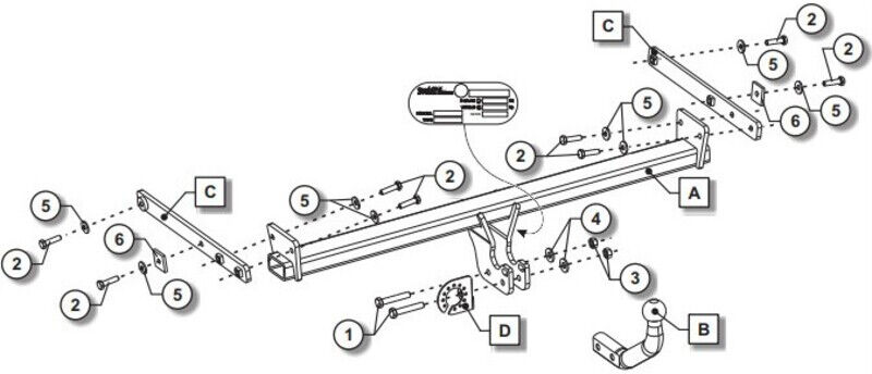 Attelage Ford Focus SW y compris ST-Line (09/18-) Col de cygne