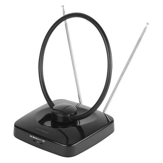 Vivanco Full HD Indoor Antennel, Ring Design, LTE Filter (Zimmerantenne, DVB-T / -T2) (VVTV2ANTCIRCLE)