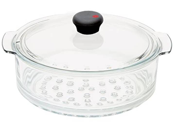 CRISTEL CWTECVV24 Cuit-Vapeur Verre Cocinelle 24cm\, Transparent