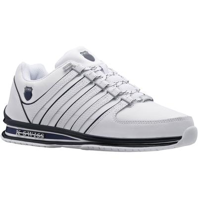 Sneaker K-SWISS "Rinzler", Herren, Gr. 43, blau (weiß, navy), Leder, Schuhe Sneaker, Topseller