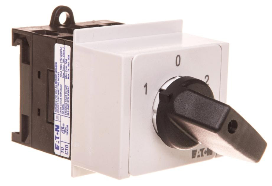 Eaton T0-2-8211/IVS elektrische tuimelschakelaar, 2-polig, zwart