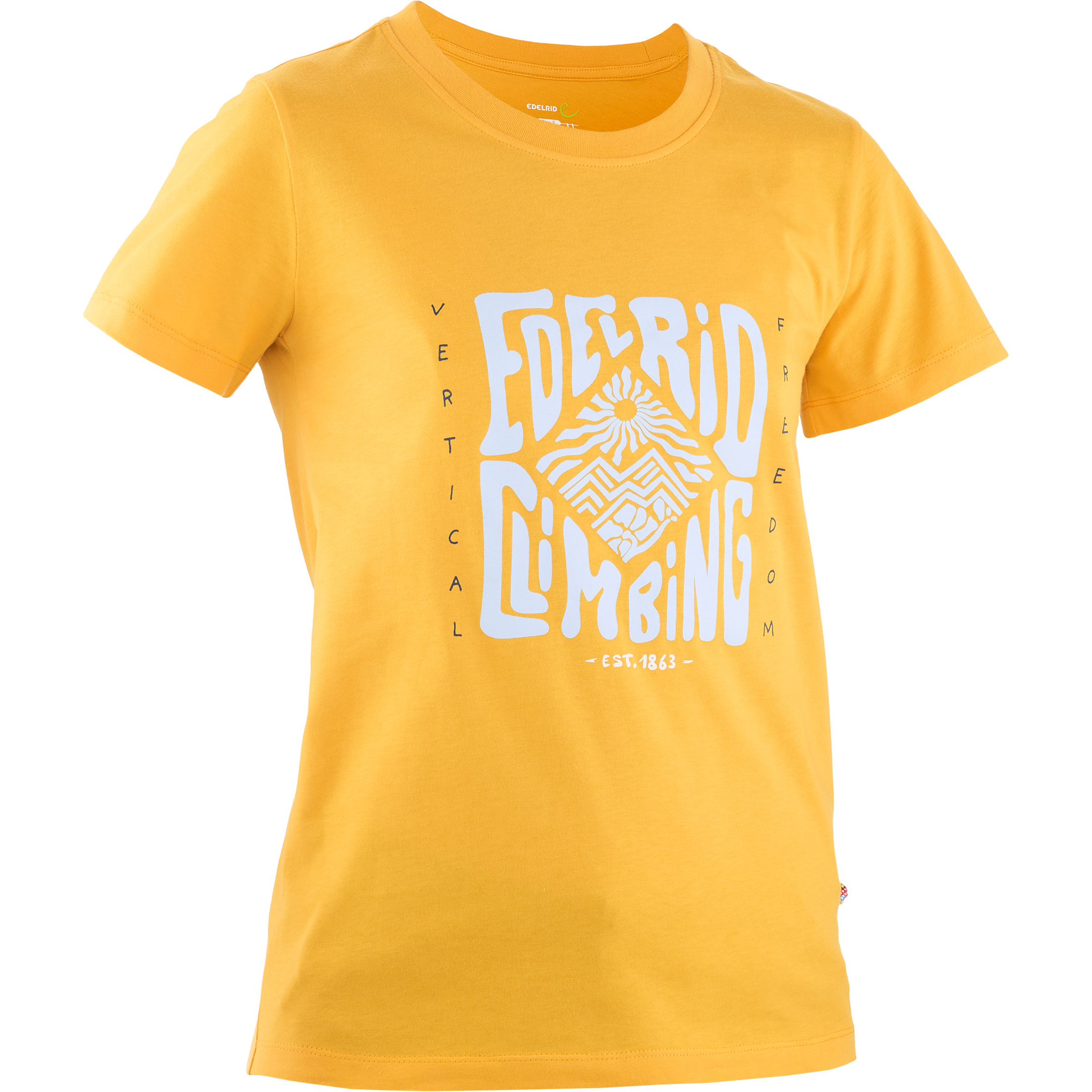 Edelrid Highball V Damen T-Shirts gelb Größe XS Bouldern | Sportklettern | Lifestyle Hautfreundlich