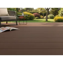 KAHRS WPC Terrassendielen, 25x145 mm Braun, grob/fein, gebürstet, Hohlkammer