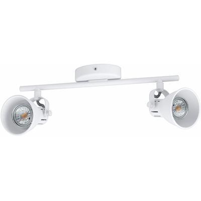 EGLO Deckenspot "SERAS 1", weiß, 2, Leuchten, LED Deckenleuchte, LED Deckenlampe, weiß, Leuchtmittel inkl., Deckenspot