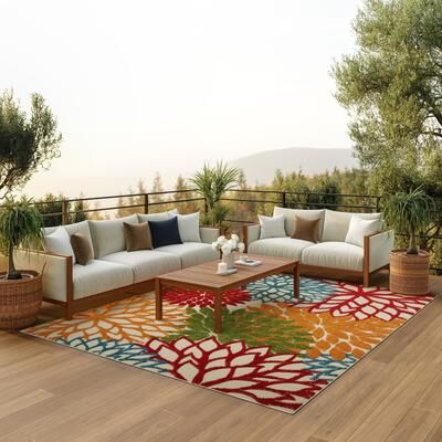 Nourison Aloha Floral Modern, Indoor/Outdoor Area Rug