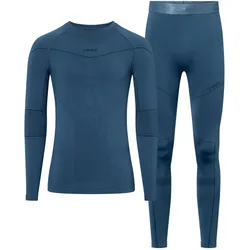 Viking, Herren, Funktionsshirt, Gary Set Bamboo Herrenunterwäsche marineblau (XXL), Blau