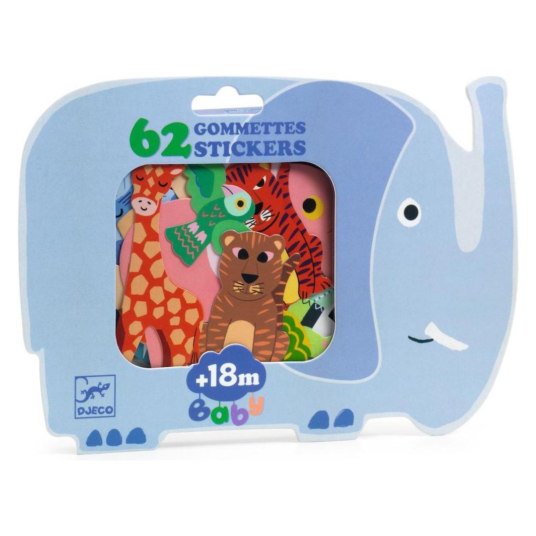 Djeco Sticker für die Kleinen Savanne (62 Sticker) (46384308)