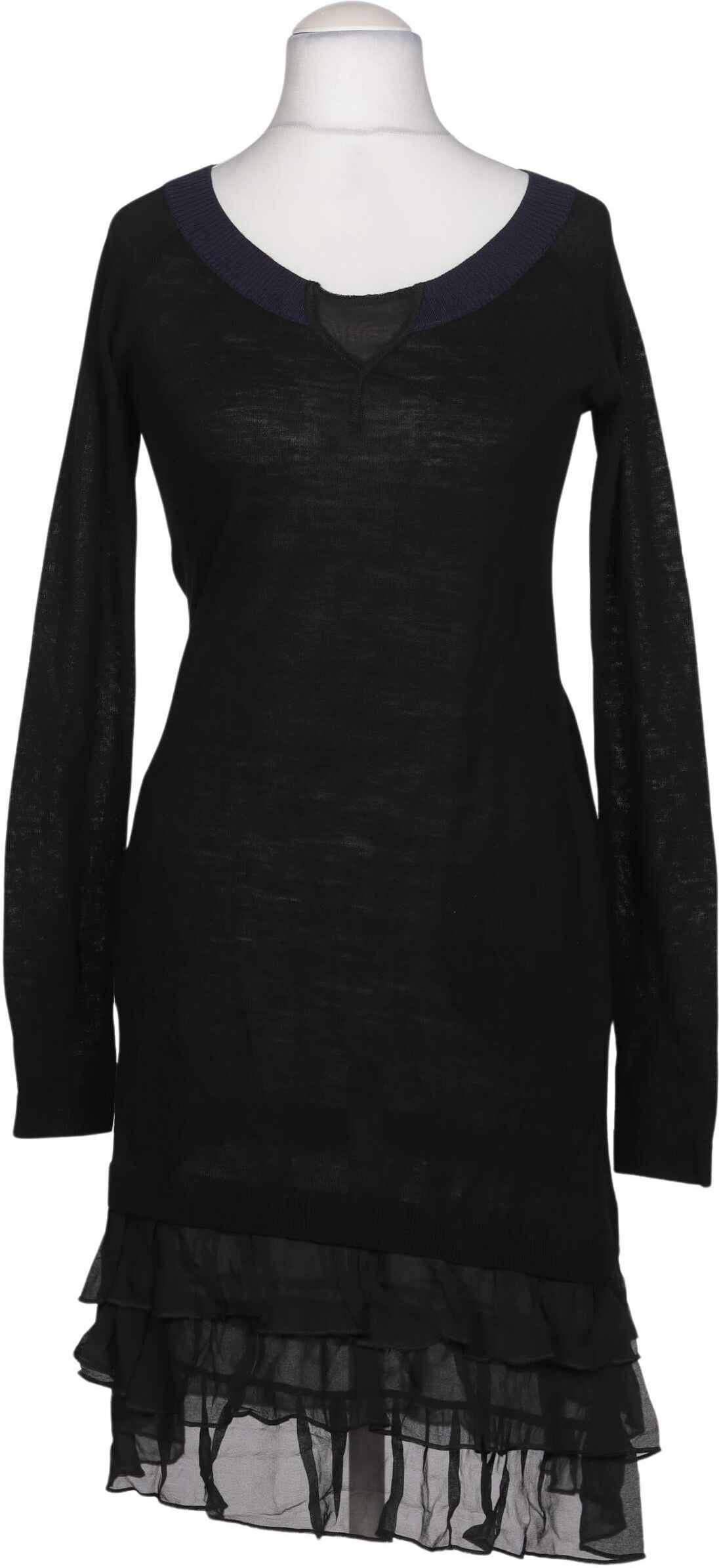 Twinset Damen Kleid, Schwarz, Gr. M, Seide / Wolle / Synthetik - Second Hand