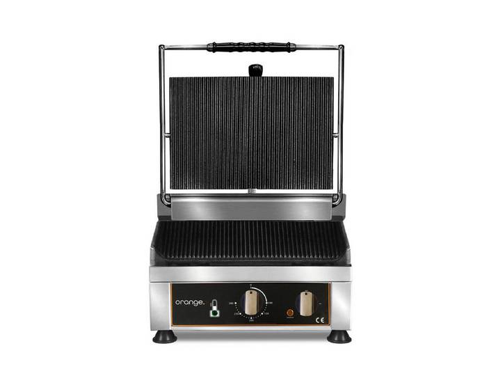 Orange Kontaktgrill Kontaktgrill oben & unten gerillt