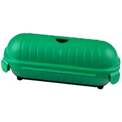 HEITRONIC Sicherheitsbox MINIMO, IP44, 21.6 x 8.7 x 8.5cm, 2 Ein-/Ausgänge, grün HEI-21050