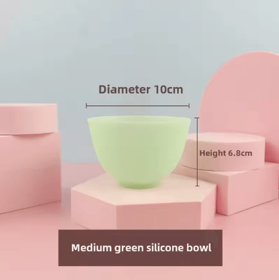 Inspire Picks Reusable Silicone Mask Bowl For Easy DIY Face Mask Mixing green 1pc M