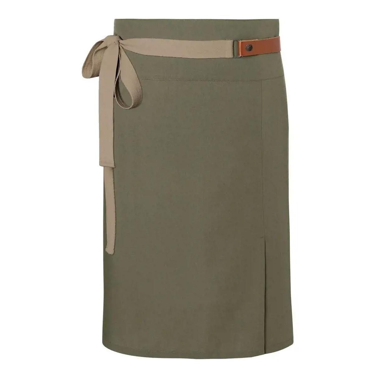 Karlowsky Green-Generation Lederen taille schort (Mosgroen)