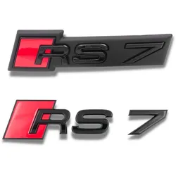 Original Audi RS7 Schriftzugpaket schwarz vorne + hinten