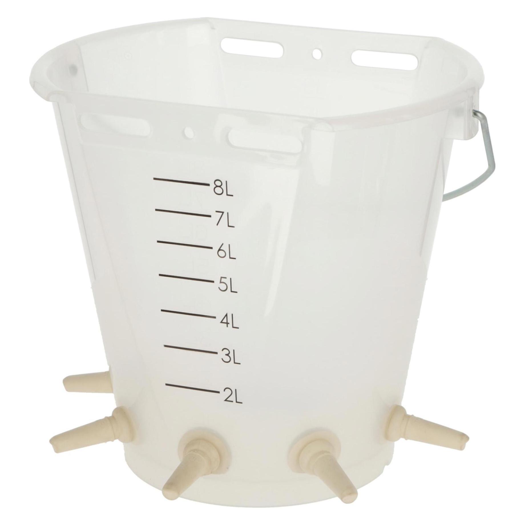 Kerbl Lammeimer transparent mit 5 Little Softy Sauger (27514)