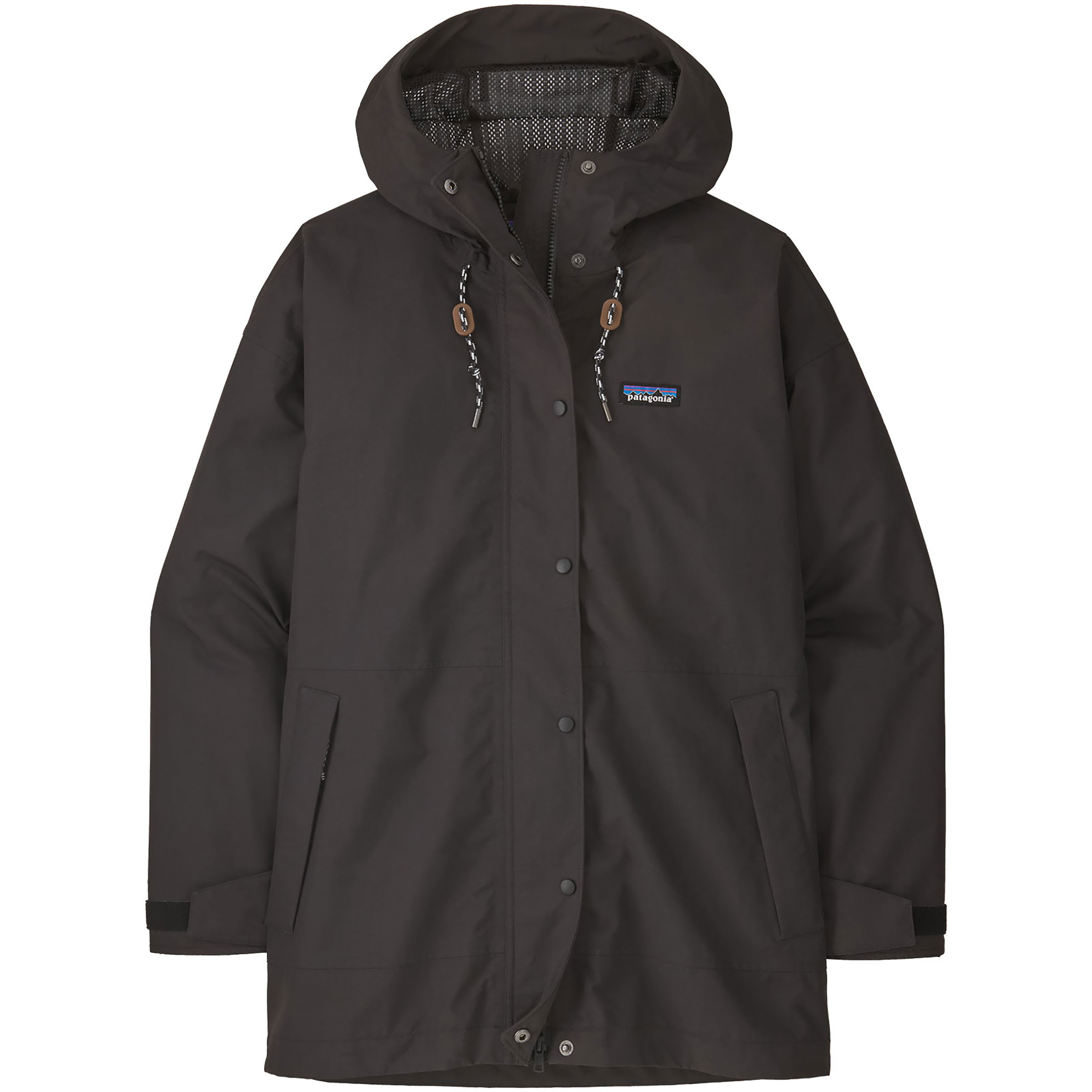 Patagonia Outdoor Everyday Rain Damen Regenjacke schwarz Größe L Trekking Winddicht Wasserabweisend