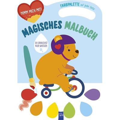 Magisches Malbuch - Cover blau (Bär), Taschenbuch von , YoYo Books, 978-94-6476-397-3