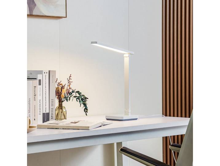 Rylas LED Tischleuchte CCT White - Lindby - Arbeitszimmer / Büro - Eckig